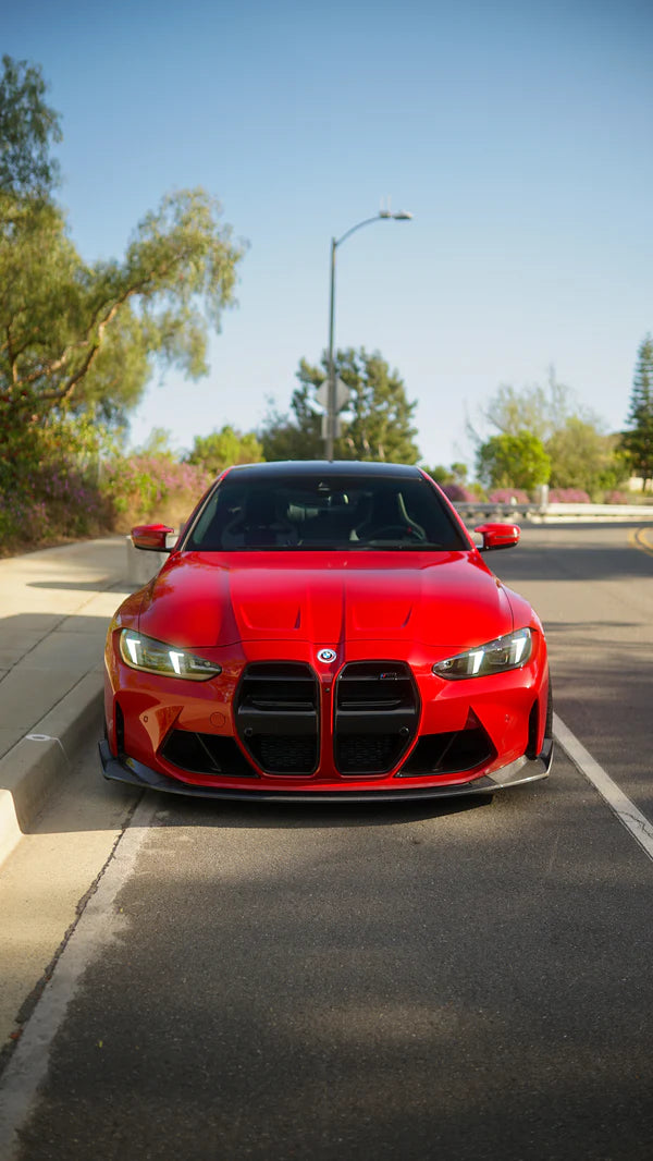 BMW G80 M3 / G82 G83 M4 CSL Style 3-Piece Carbon Fiber Front Lip – Performance Splitter (2021+)