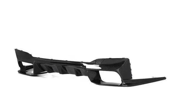 BMW G30 5 Series / F90 M5 Carbon Fiber Finned Rear Diffuser – Performance Style (2017+)