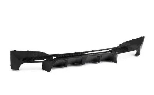 BMW G30 5 Series / F90 M5 Carbon Fiber Finned Rear Diffuser – Performance Style (2017+)