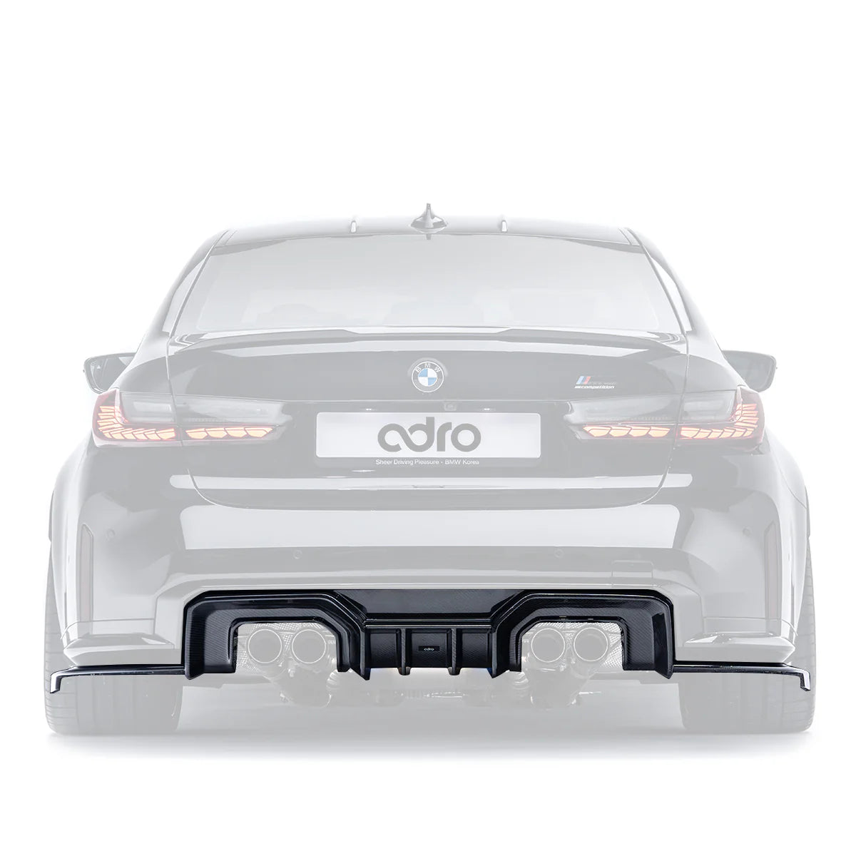 BMW G80 M3 / G82 M4 Adro Style Carbon Fiber Rear Diffuser – Performance Upgrade (2021+)