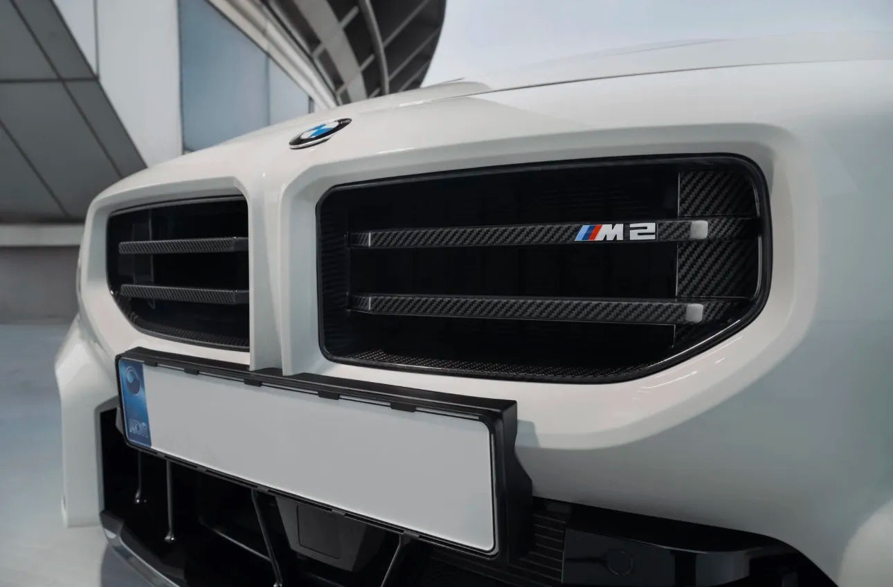 BMW G87 M2 Carbon Fiber Double Slat Front Grille – Performance Style (2023+)