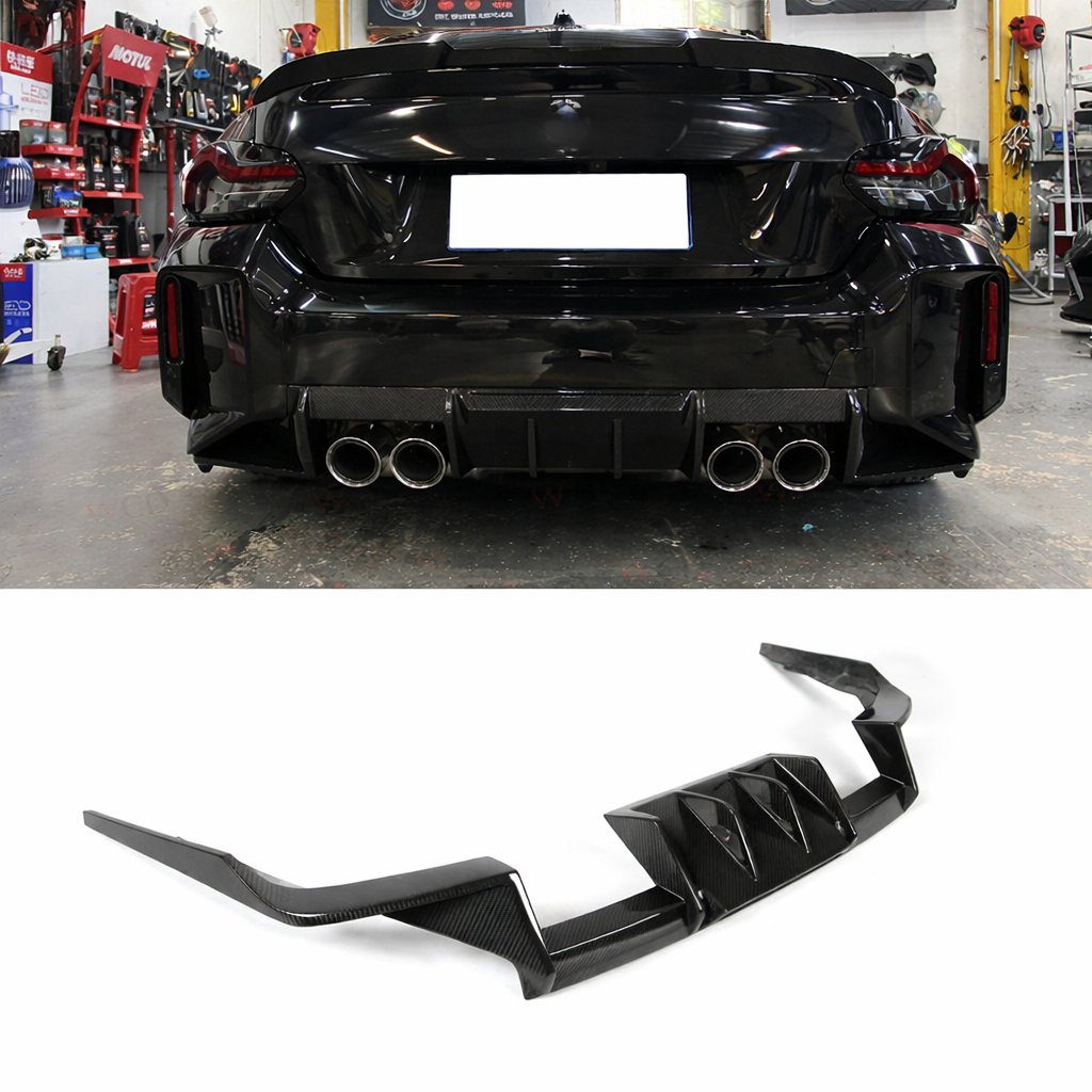 BMW G87 M2 Carbon Fiber Rear Diffuser – Aggressive Performance Style (2023+)