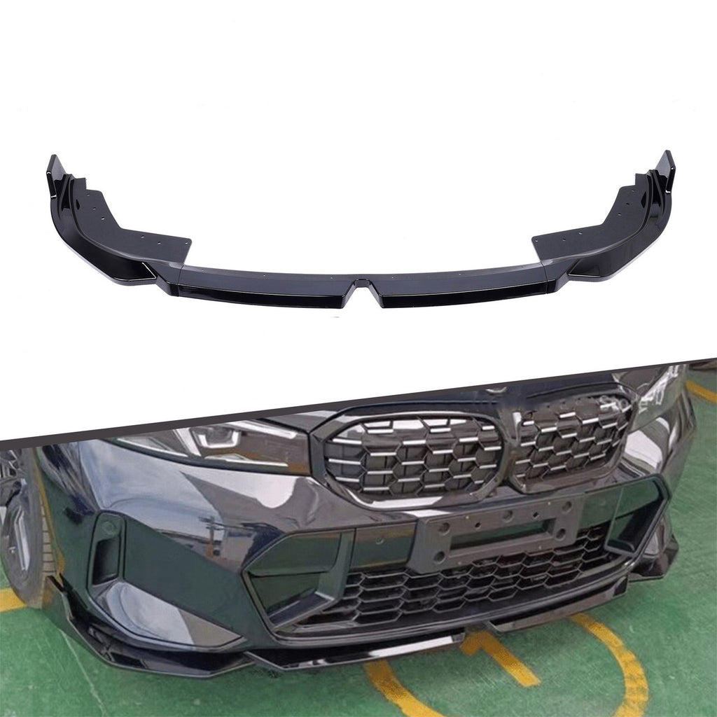 Gloss Black M Performance Style Front Lip – 2023+ BMW G20 330i / M340i LCI